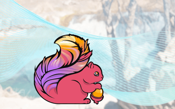 The Flink Squirrel mascot