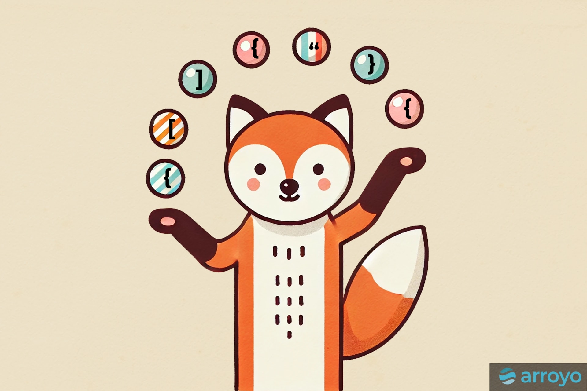 A Fox juggling JSON tokens